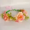 Corona de rosas brillante y parpadeante estilo Mori diadema súper de hada tocado de flor de novia diadema foto actuación puesto callejero venta caliente