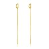 Pendientes pequeños de plata de ley S925 con cadena larga de piel de serpiente, estilo retro versátil, estilo europeo y americano, elegantes y de alta gama para mujer.
