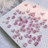 Joyería para Uñas Camelia Celebridad Cibernética 2024 Nueva Rosa Tridimensional Jardín Degradado Lujo Ligero Accesorios para Uñas Rosa
