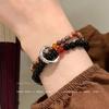 ¡Estética China! Pulsera de Cuentas con Hebilla de la Paz de Estilo Chino para Mujer 2024 Nueva Pulsera de Piedra Natural Pulsera de Pareja Tendencia