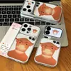 Funda de teléfono linda de dibujos animados divertida y peculiar adecuada para Apple 17 Pro Max, Huawei, Xiaomi, Vivo con ventana de visualización grande