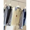 Moda Otoño 2026 Casual Top Falso de Dos Piezas para Mujer Tejido de Punto con Camisa Rayada, Blusa Versátil Juvenil
