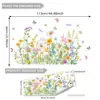 Múltiples Tipos de Pegatinas de Pared Florales de Mariposa en Acuarela, Pegatinas para Rodapiés, Decoración de Pared de Fondo para Sala de Estar, Dormitorio, Hogar, Pegatinas de Pared Autoadhesivas