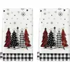 Paños de limpieza creativos con temática navideña de Amazon transfronterizos, manteles para el hogar y la cocina, paños de cocina y paños decorativos navideños