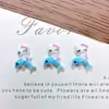 Accesorios de Arte para Uñas de Verano Playa Dibujos Animados Gato KT Colgantes de Uñas de Gato Cola de Pez Delfín Lindos Decoraciones de Resina