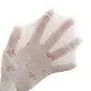 Meias Respiráveis Simples de Cor Sólida com Laço Vazado de Meia-Calça para Primavera e Verão Meias Curtas Respiráveis de Malha Meias Invisíveis Atacado