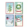 Envelope de design estilo ins de alta qualidade transfronteiriço em caixa cartão de Natal série casa de neve presente para estudantes