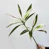 Planta Artificial Minimalista Nueva con 2 Ramas, Decoración Colorida de Hierro para Interiores del Hogar, Adorno de Hoja de Hierro, Árbol Artificial para Paisajismo