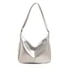 Moda Simples para Comércio Exterior Bolsa de Mão Grande Capacidade Bolsa de Ombro Urbana Simples Couro PU Brilhante Tendência Bolsa Transversal Feminina