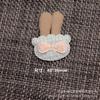 Orejas de conejo de tela accesorios decorativos para joyería accesorios para ropa tocado anillo para el pelo materiales de producción DIY hechos a mano zapatos calcetines sombrero