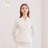 Traje de Vestir Blanco Elegante y de Alta Gama para Mujer, Estilo Nuevo de Primavera, Solapa Pequeña, Corte Ajustado, Estilo Diosa, Ropa Formal para Profesionales