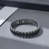 Pulseiras de Relógio Europeias e Americanas Mais Vendidas, Pulseiras de Relógio Minimalistas Populares, Pulseiras de Aço Titânio Gravadas a Laser, Acessórios de Mão Modernos e Estilosos