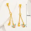 Banho de Ouro Real 18K Corrente de Extensão Estilo Chinês Ouro Antigo Gotejamento de Óleo Corrente de Conexão para Pulseira Colar Acessórios DIY Acessórios