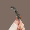 Pasador con Acabado de Alta Gama, Exquisito Pinza de Pato para Mujer, Pinza para Flequillo Lateral, Accesorio para el Cabello, Nuevo Modelo 2026, Pinza con Borde de Flor de Cristal