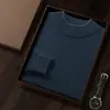 Suéter de cashmere espesso com gola semi-alta para outono e inverno para homens, pulôver de malha de cashmere casual e solto para negócios, camada base versátil