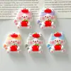 Gato Manzana de Dibujos Animados Resina DIY Accesorios Hechos a Mano Parches de Crema para Pasador Pegatinas para Nevera Colgantes Decorativos