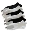 Calcetines de barco de color sólido blanco y negro con suela elástica, adecuados tanto para hombres como para mujeres, se pueden usar en todas las estaciones, ligeros y transpirables
