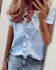 2026 Amazon Wish Sitio Independiente Ebay Primavera y Verano Nueva Camisa de Manga Larga con Volantes Estilo Europeo y Americano Camisa de Mujer