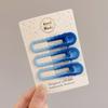 Pasador Dulce de Princesa Estilo Ins con Flequillo Lateral, Pinza para el Cabello Delicada y Versátil, Accesorio para el Cabello de Color Dopamina