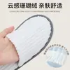 Pantuflas Desechables de Coral para Hoteles Estrella, Casas de Huéspedes, Alojamientos de Otoño/Invierno, Uso de Huéspedes, Engrosadas, Antideslizantes, Logo Personalizable Disponible