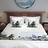 Flores creativas transfronterizas Toalla de pie de cama japonesa Bandera de cama Invitado de hotel En stock Salida de fábrica