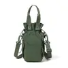 Bolso Cruzado de Moda Transfronterizo para Hombres y Mujeres, Bolso Simple Portátil para Botella de Agua para Exteriores, Cierre de Cordón, Bolso Cruzado para Viajero, Moderno