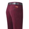 Perki canguro invierno grueso pana pantalones de pana para hombre de mediana edad pantalones casuales pantalones de cintura alta para mediana edad y ancianos