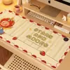 Alfombrilla de ratón calefactable de color crema, calentador de escritorio extragrande, diseño elegante para chicas, adecuada para escritorios de computadora de oficina, proporciona calor para las manos en invierno