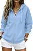 Procesamiento Personalización Suministro Exclusivo Transfronterizo Más Vendido en Amazon Sudadera con Capucha y Cremallera Europea y Americana Sudadera Casual Holgada para Mujer