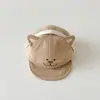 Chapéu de Bebê Pan Inverno Outono Gatinho Super Fofo Aba Macia Boné Bico de Pato Mês Pequeno Bebê Fofo Boné de Baseball