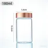 Botella de empaque para cuentas budistas de 58 con tapa de rosca, frasco sellado de vidrio de borosilicato alto, recipiente para almacenamiento de granos, botella para miel y dulces