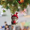 Série Gatinho Novo Transfronteiriço Pingentes de Natal Pingentes de Natal Decorações de Festa Pingentes de Mochila Pingentes de Carro