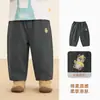 Pantalones Largos de Algodón Puro Tejido Kaka Panda Ropa Infantil Niños Niñas Pantalones Casuales de Otoño Infantiles Ropa de Otoño para Bebé Tendencia