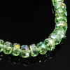 Cuentas de sandía bañadas en vidrio, cuentas de rueda de cristal, accesorios hechos a mano para DIY, materiales para pulseras, collares y joyería con cuentas