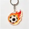 Llavero de Balón de Fútbol Llama Copa Mundial 2026 EE.UU. Canadá México Colgante Acrílico Souvenir para Aficionados Regalo Venta al por Mayor