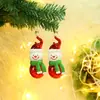 Adornos navideños de plástico, medias navideñas, muletas, colgantes, pequeños adornos para árboles de Navidad.