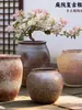 Macetas de Cerámica Florales Vintage Hechas a Mano con un Tacto Lujoso para el Jardín, Adecuadas para Phalaenopsis y Buganvilias, con Ramas Altas, Macetas Grandes de Cerámica Gruesa