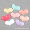 Acessórios de resina de macaron de coração de amor acessórios para capa de celular com cola de creme acessórios de cabelo para crianças material de tiara grampo de cabelo