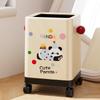 Papelera Xingyou Personalizada de Dibujos Animados Estilo Creativo de Aspecto Elegante para Sala de Estar con Ruedas Cuadrada Dopamina