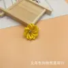 Mancha de 3 cm de nueve esquinas con taladro cinta de poliéster flor pequeña cosida a mano tocado diy accesorios de ropa juguete flor de tela hecha a mano