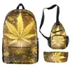 Estojo Lápis Mochila Desenho Direto da Fábrica Grande Capacidade Mochila Casual para Alunos do Ensino Fundamental e Médio Conjunto de Três Peças em Estoque