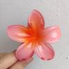 Pinza para el Cabello de Flor de Plumeria para Mujer, Pinza de Tiburón Floral, Accesorio Estilo Vacaciones en la Playa, Pasador, Adorno para el Cabello, Pinza para el Cabello