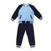 Ropa de Primavera para Niños y Niñas, Conjuntos Deportivos Estilo Universitario, Uniformes de Escuela Primaria, Uniformes de Clase, Uniformes de Jardín de Infancia de Otoño, Uniformes de Béisbol a Rayas