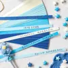 Serie Degradado Azul Sensación de Alta Gama Papel Estrella Botella Estrella Estrella de la Suerte Origami DIY Hecho a Mano Deseos de Cumpleaños Regalo