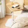 Estante de noche de moda, mesa redonda pequeña, mesa auxiliar simple para uso doméstico junto al sofá, mesa de café, mesita de noche moderna minimalista para dormitorio