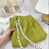 Pantalones de Pierna Ancha de Cintura Alta Sueltos de Verano para Mujer con Caída para Tallas Pequeñas Adelgazantes de Hoja Arenosa Casuales de Seda de Hielo para Niños