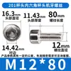 Hm201 Colección de Tornillos Hexagonales de Cabeza de Taza de Acero Inoxidable Tornillos de Cabeza Cilíndrica Pernos Sujetadores Venta al por Mayor M4/M6M8