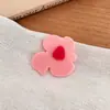 Presilha de Cabelo Flor Dopamina 2026 Nova Fofa Doce Presilha Bico de Pato Adorno de Testa Franja Presilha Acessórios de Cabelo para Mulheres