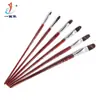 Fabricante Yihuale Pintura Personalizada Cepillo Acrílico de Nylon Tiza de Agua Varilla Roja Producción Pelo de Nylon Tiza de Agua