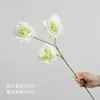 Flores artificiais em tons de verde, de haste única, para decoração de local de casamento, decoração de salão de casamento de luxo, arranjos florais de plástico